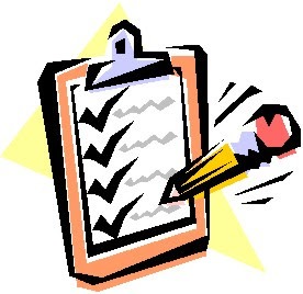 Clipart Pencil checklist