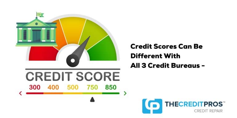 credit scores can be different