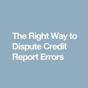 Your Right to Dispute